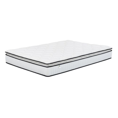 Matelas ressorts + surmatelas 140x190cm avec mémoire de forme CLEOPATRE ép.22 cm vue de derrière