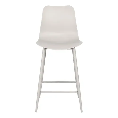 Tabouret de bar H63 MILA Beige vue de face