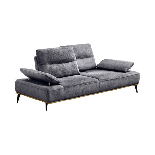 Canapé 3 places HUDSON tissu gris