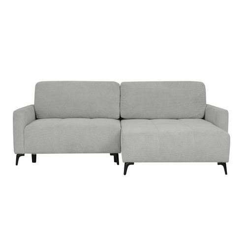 Canapé d'angle convertible LAURY tissu Davis droit