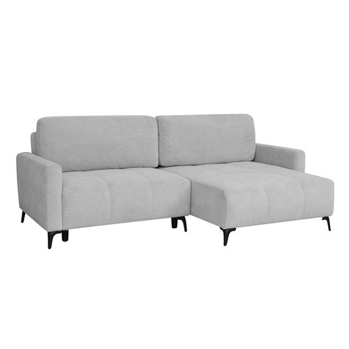 Canapé d'angle convertible LAURY tissu Davis droit