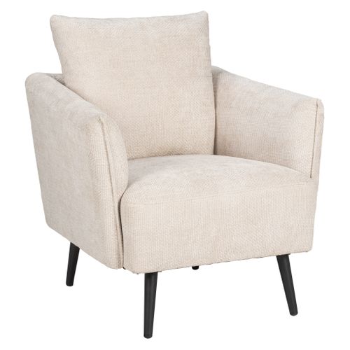 Fauteuil ARCHIE tissu crème