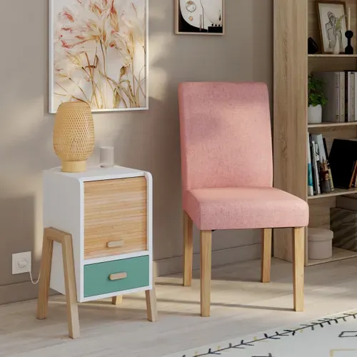 Chaise EVE Rose vue d'ambiance 1