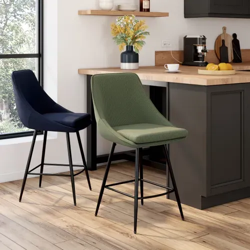 Tabouret RON Bleu vue d'ambiance 1