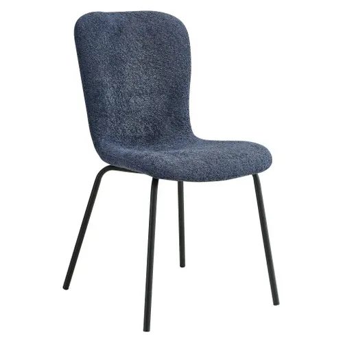 Chaise ZELIE Bleu vue 3/4