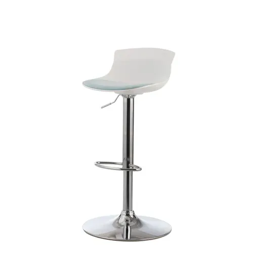Tabouret de bar BRUCE Blanc / Bleu