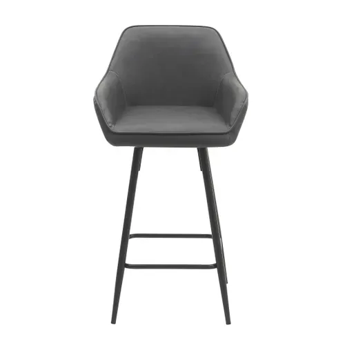 Tabouret de bar TOM Gris vue de face