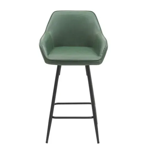Tabouret de bar TOM Vert vue de face
