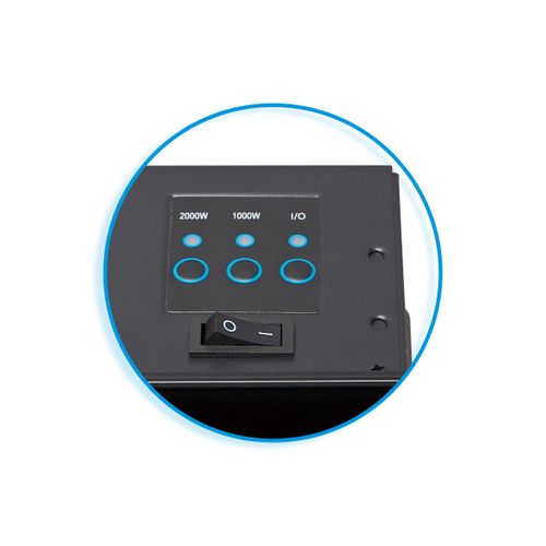 Cheminée Electrique Murale AYA EF851 200W Noir