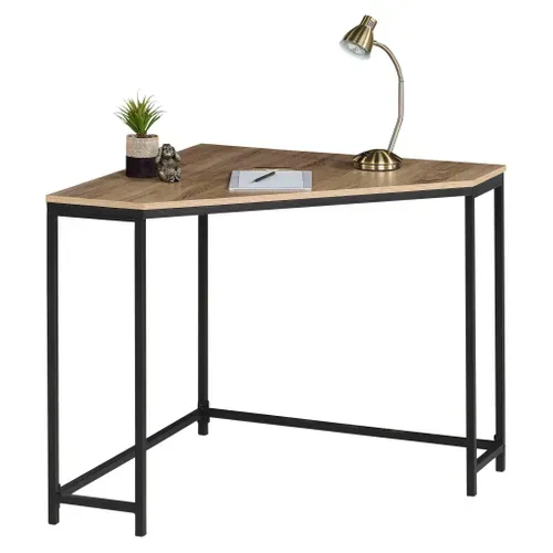 Bureau d'angle BONO imitation chêne et noir