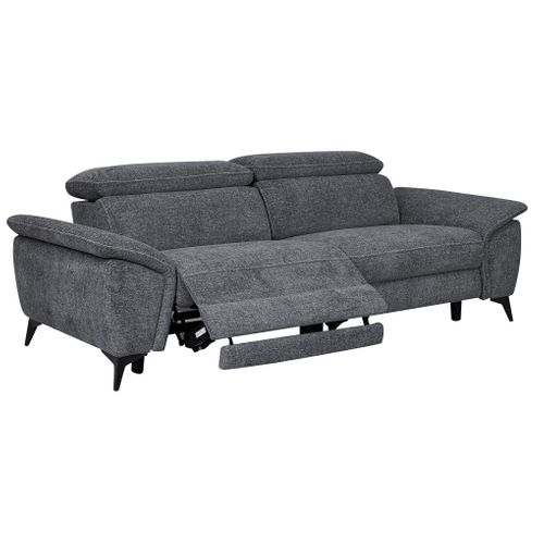 Canapé 3 places relax Newport III tissu gris foncé