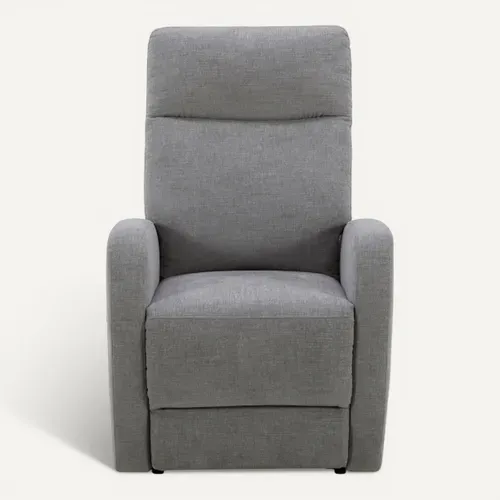 Fauteuil releveur relax JOSH électrique tissu gris vue de face