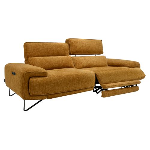 Canapé 3  places Maxime tissu orange