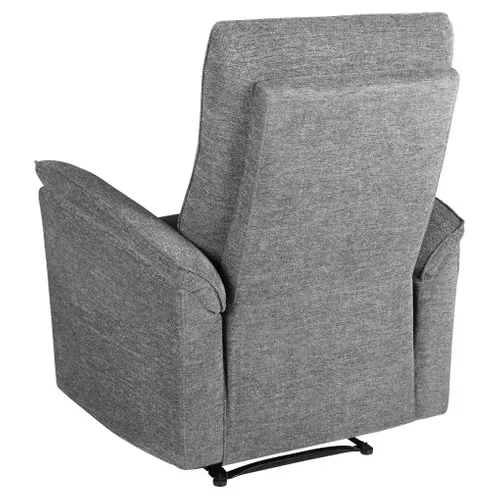 Fauteuil relax manuel MARLON tissu gris foncé vue de derrière