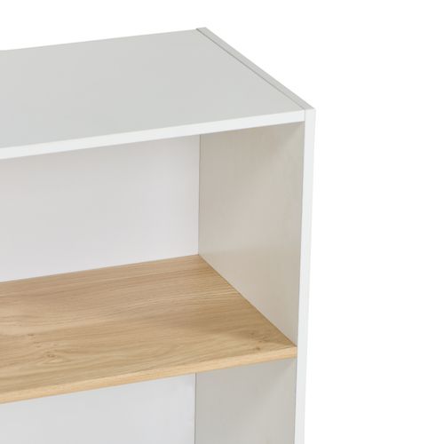 Etagére 2 cases POYANG 3 Blanc et imitation chêne vue détaillée