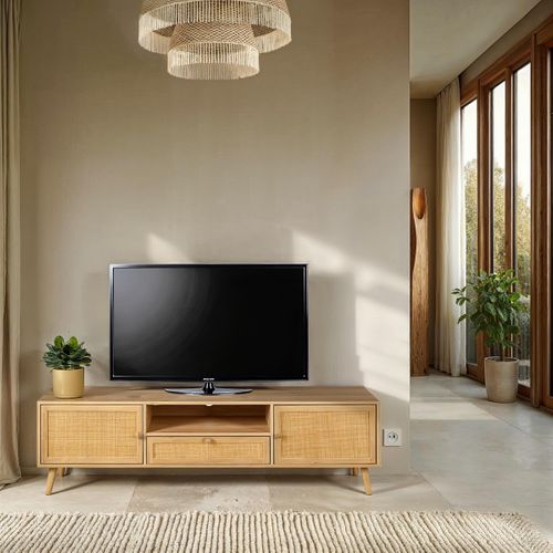 Meuble TV BEA naturel 160cm