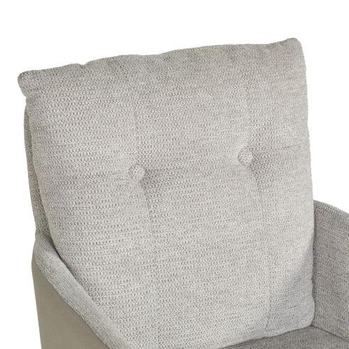 Fauteuil de bureau ANAIS Bicolore gris clair et foncé