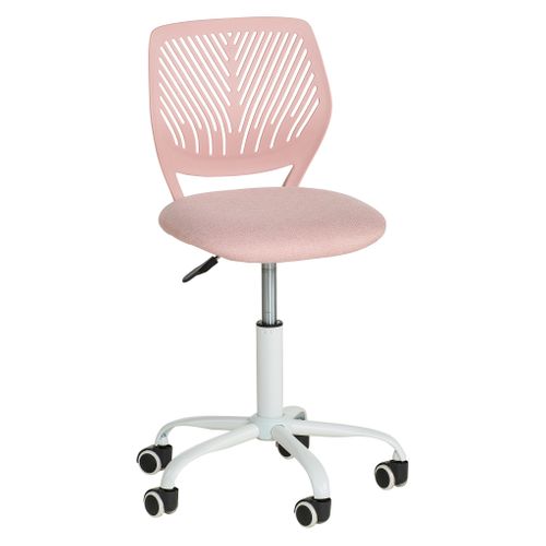 Chaise dactylo LOISE Rose vue 3/4