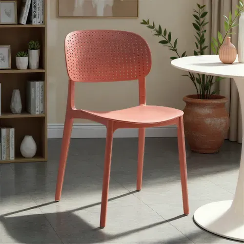 Chaise CLAUDINE Terracotta vue d'ambiance 1