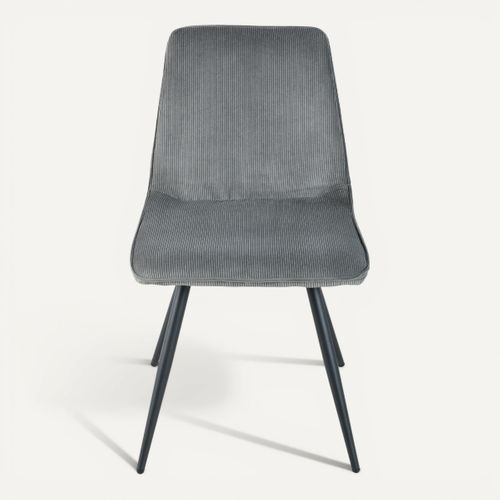 Chaise BERENICE Gris vue de face