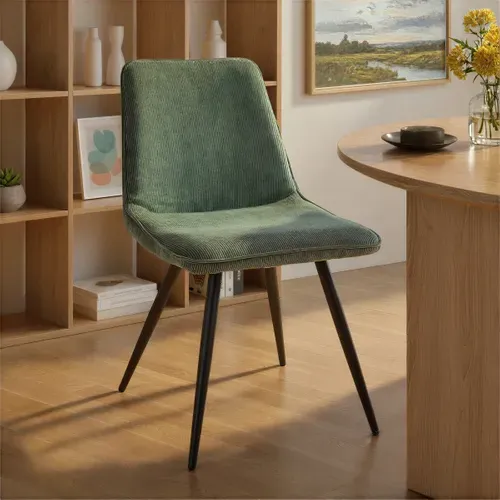 Chaise BERENICE Kaki vue d'ambiance 1