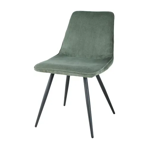 Chaise BERENICE Kaki vue de profil
