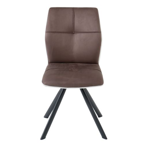 Chaise FANNY Gris vue de face