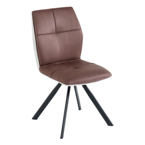 Chaise FANNY Gris vue 3/4