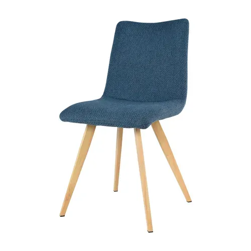 Chaise SUZANNE Bleu vue de profil