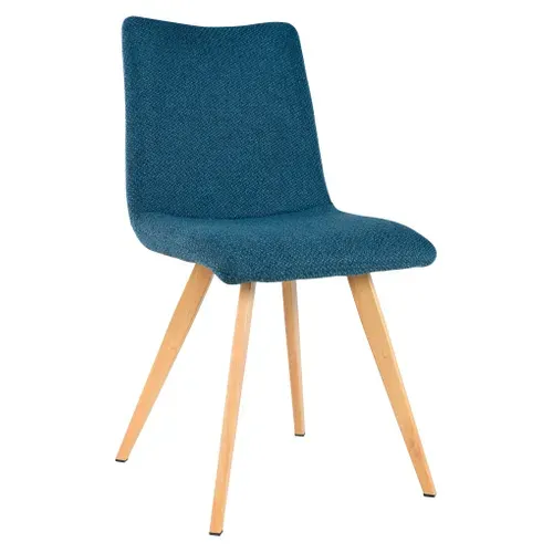 Chaise SUZANNE Bleu vue 3/4