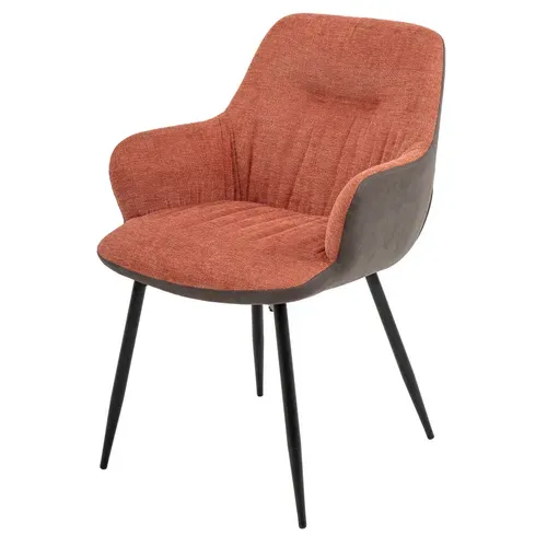 Fauteuil LAURINE Rose vue de profil