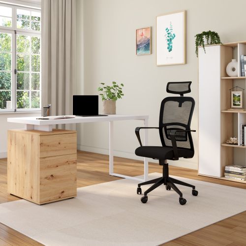 Fauteuil de bureau ergonomique BASTIEN noir