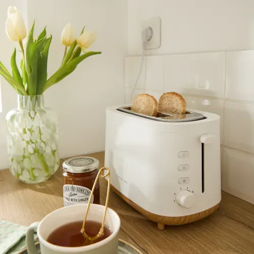 Grille pain SIGNATURE T3226 Wood blanc vue d'ambiance 1