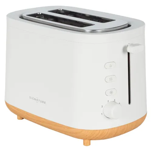 Grille pain SIGNATURE T3226 Wood blanc vue 3/4