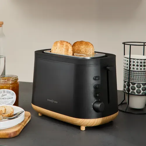 Grille pain SIGNATURE T3226 Wood noir vue d'ambiance 1