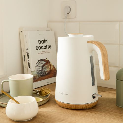 Bouilloire SIGNATURE WK8535AE Wood blanc vue d'ambiance 1