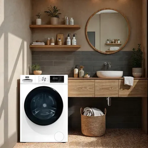 Lave linge hublot séchant FAR FLFS8514AD 8/5kg Blanc vue d'ambiance 1
