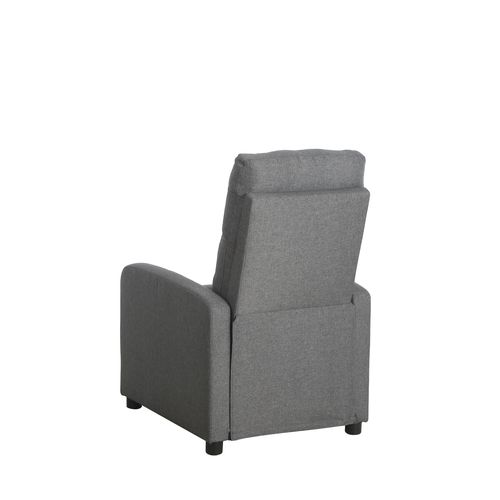 Fauteuil relax BONNIE tissu gris