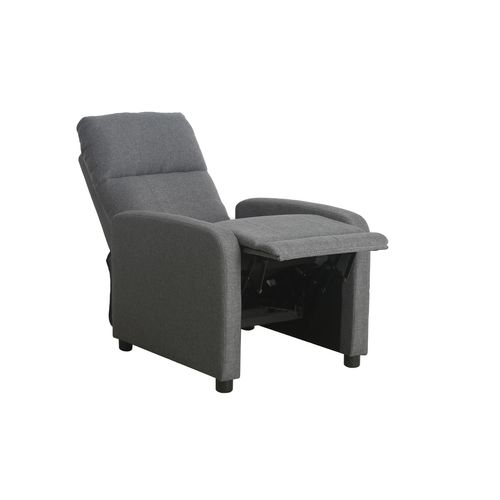 Fauteuil relax BONNIE tissu gris