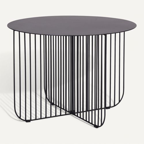 Table basse noire INES Noir vue 3/4