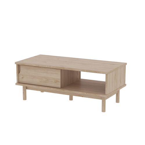 Table basse L100cm LUCIEN imitation chêne