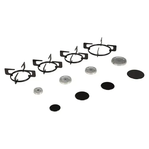 Table gaz SIGNATURE STGV4B Blanche vue accessoires