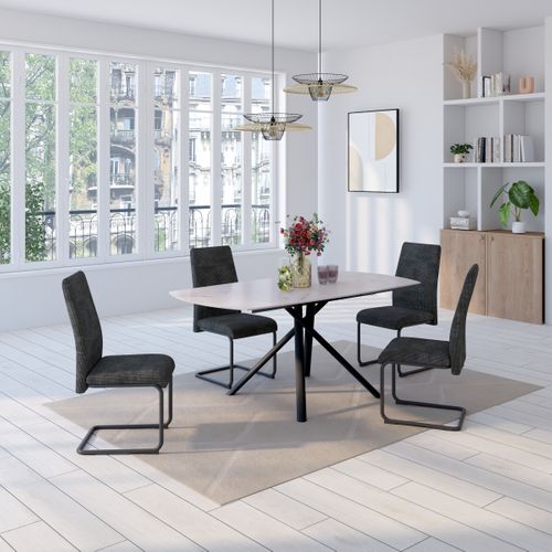 Chaise MEREDITE Gris foncé