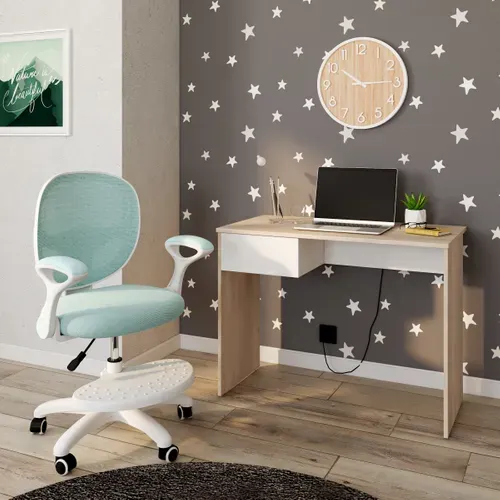 Chaise dactylo enfant JUSTINE bleu