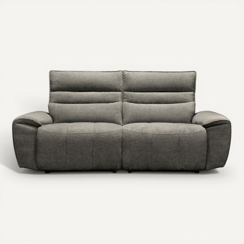 Canapé 3 places relax COME tissu anthracite vue de face