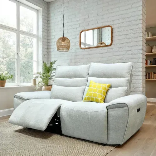 Canapé 2 places relax COME tissu grège