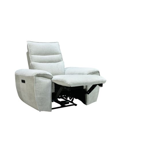 Fauteuil relax électrique COME tissu grège