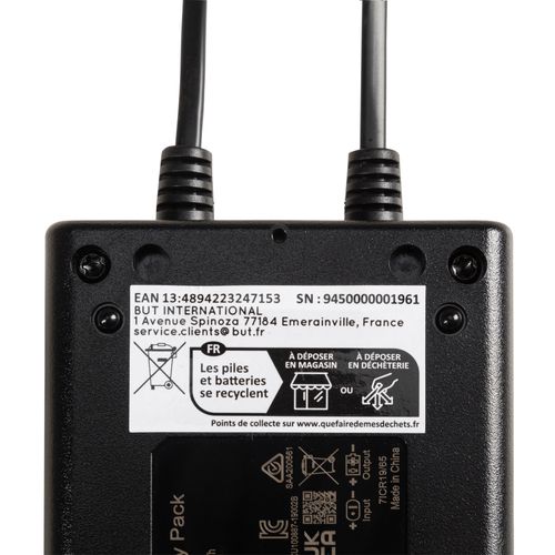 Batterie pour relax avec câble 29 Volts.LI-ION 1800 mAh  vue accessoires