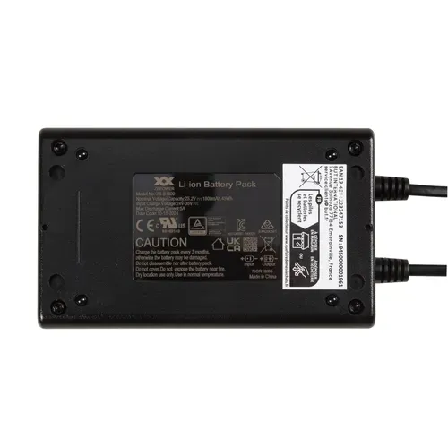 Batterie pour relax avec câble 29 Volts.LI-ION 1800 mAh  vue de derrière