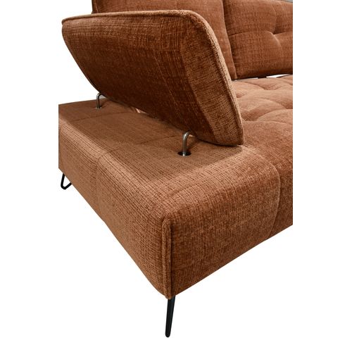 Canapé relax 2 places EVA tissu terracotta